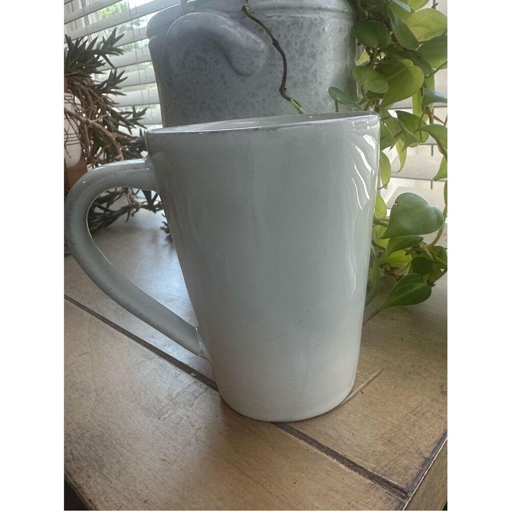Crate & Barrel Chunky Handled Antiqued Mug